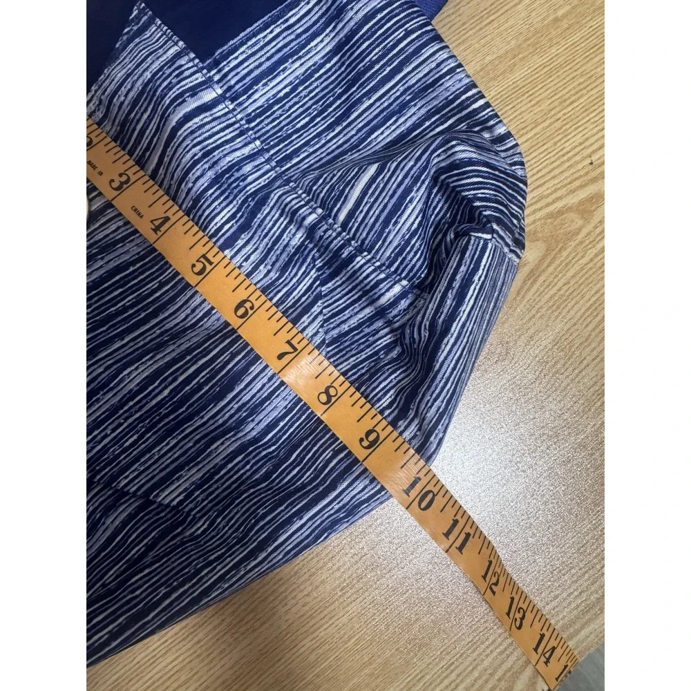 Baggallini Bahia Hobo Crossbody Shoulder Bag Blue Striped Travel Purse‎